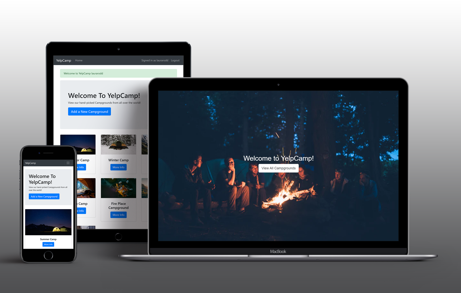 yelpcamp full-stack project